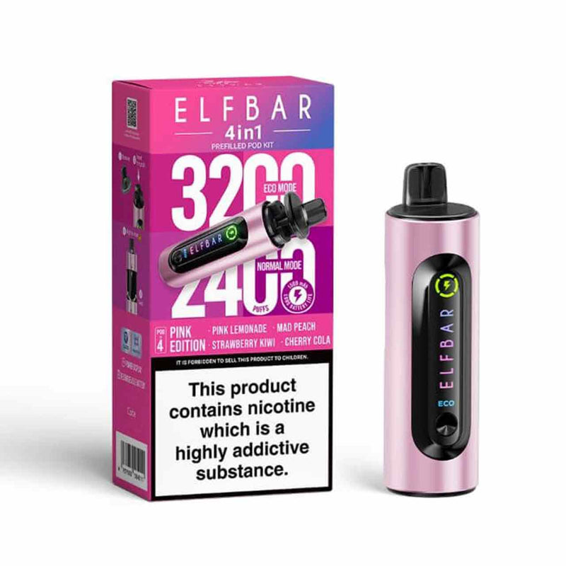 Elf Bar 4 in 1 Pink Edition Pod Kit