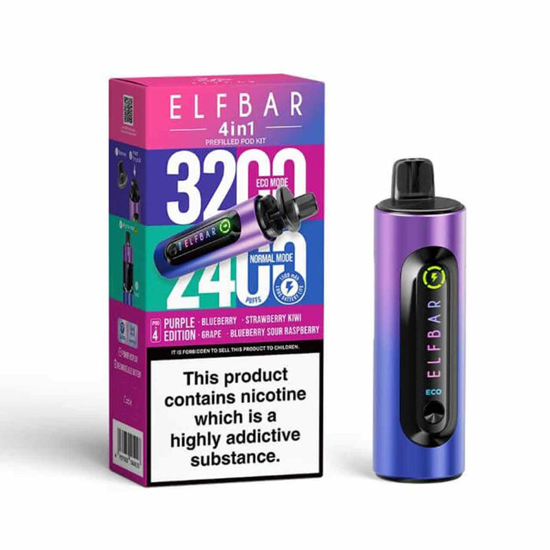 Elf Bar 4 in 1 Purple Edition Pod Kit