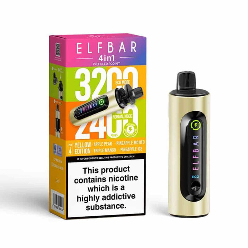 Elf Bar 4 in 1 Yellow Edition Pod Kit