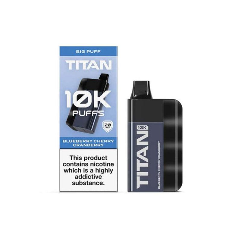 Titan 10k Blueberry Cherry Cranberry Device and Packaging