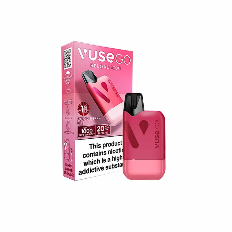 Vuse Go Reload 1000 Pod Kit Strawberry Ice